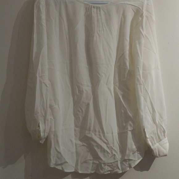 Lilysilk MIM Covered Button Silk Blouse - Picture 6 of 9